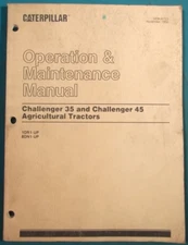 CAT CATERPILLAR CHALLENGER 35 45 TRACTOR OPERATION & MAINTENANCE MANUAL BOOK