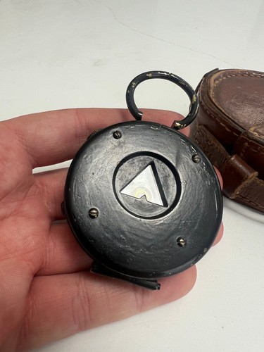 WW1 BARNES & MORRIS LONDON COMPASS IN LEATHER CASE - 1917 - Picture 5 of 13