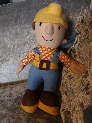 Bob The Builder Plush Soft Toy Childrens TV Vintage Retro UK