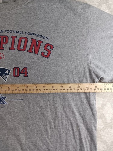 Vintage New England Patriots Shirt Mens XL Gray Champions 2004 Long Sleeves - Picture 3 of 12