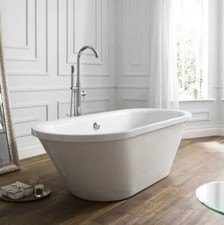 Modern Painted Freestanding Skirted Bath 1800mm x 800mm Titan Howarth Double End