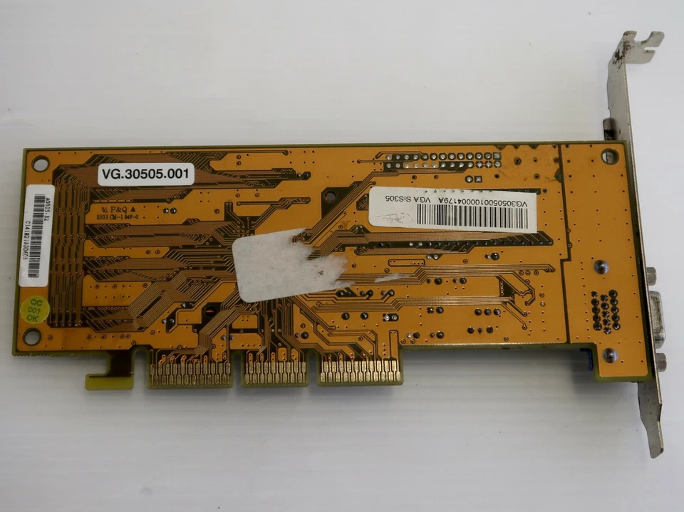 SiS 305, 32MB SDRAM, AGP 2x/4x, Acer AG305-32, VIDEO CARD - WORKING - Image 3 of 3