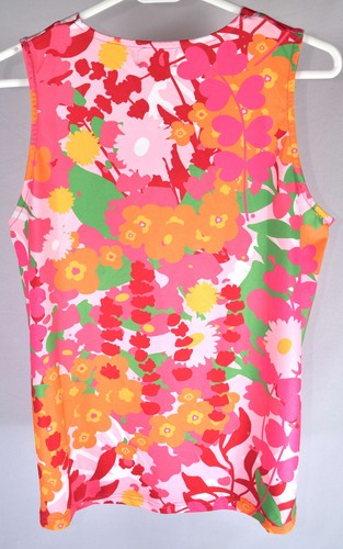 Top It Off Colurful Floral Print Tank Top - Size L - Picture 2 of 6