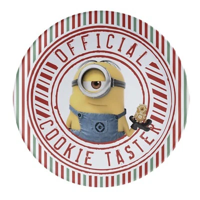 [Zak Designs] Minions Melamine Dinner Plate - Official Cookie Taster - New