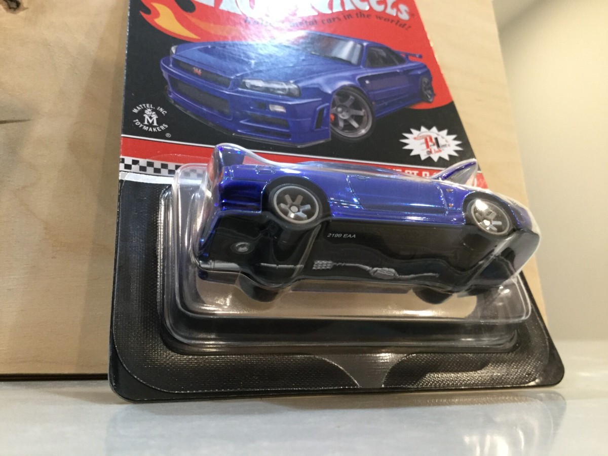 Hot Wheels RLC Nissan Skyline GT-R (BNR34) Blue #11152/12500