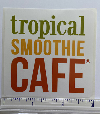 Tropical Smoothie Cafe Logo Summer Sticker Decal