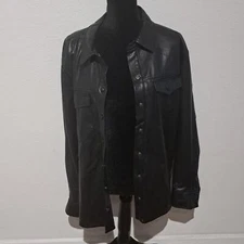 NWOT GOOD AMERICAN Better than Leather Faux Leather Blazer, 5/2XL, $225.00