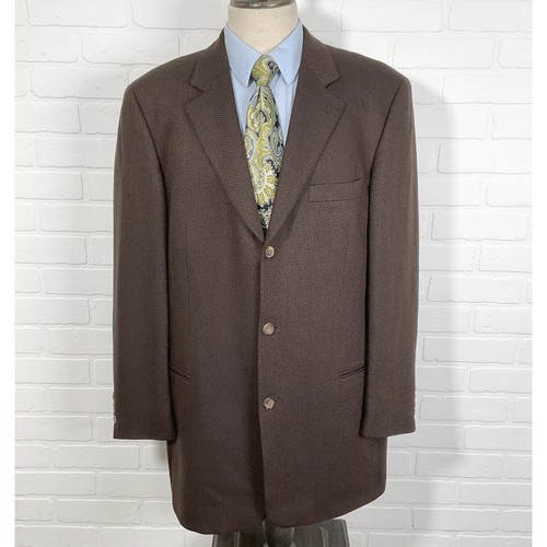 Hugo Boss Blazer Men 44T Brown Einstein Sport Coat Virgin Wool - Picture 2 of 12