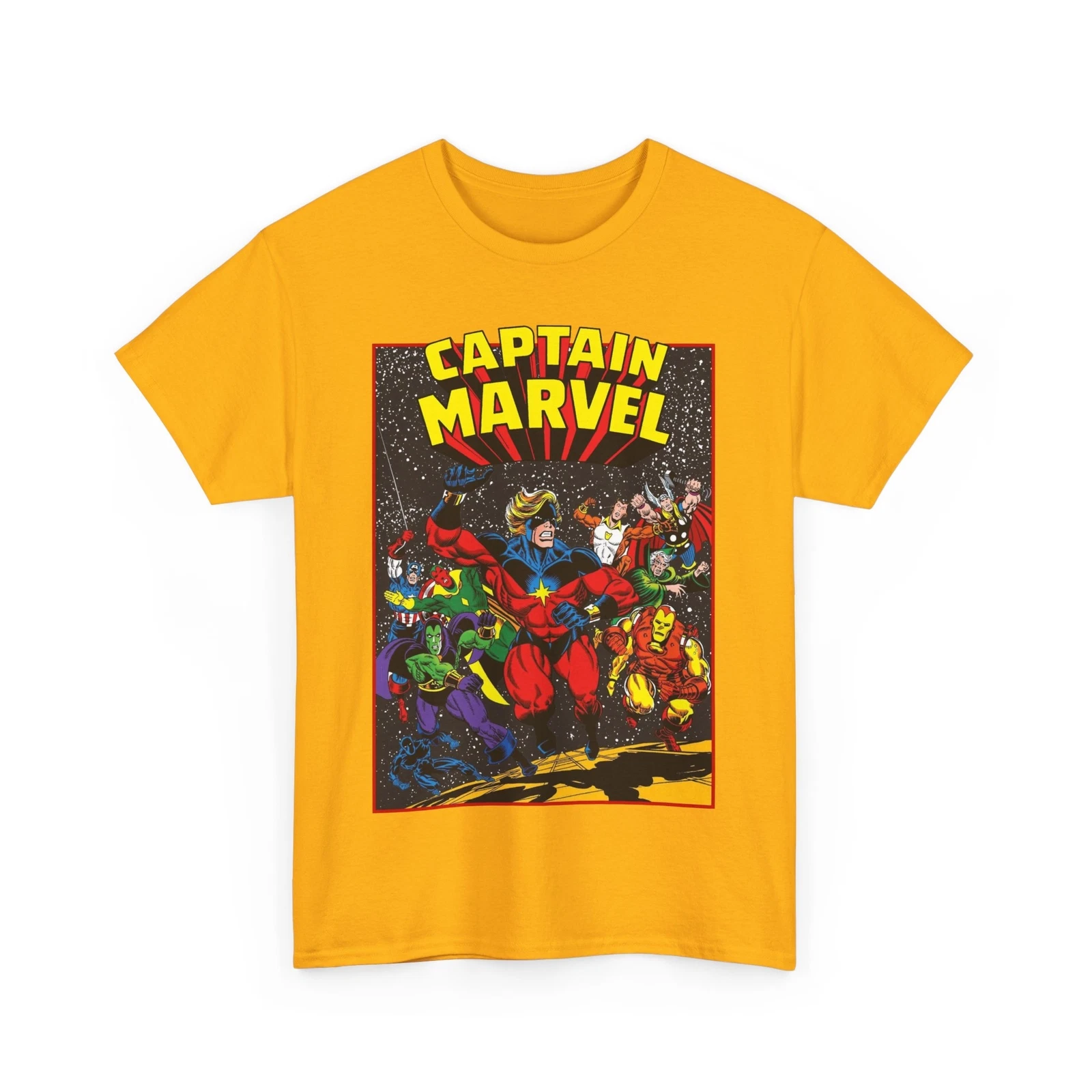 Captain Marvel T-Shirt - Marvel Comics - Jim Starlin Art - Mar-Vell - Kree