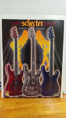 SCHECTER GUITARS EXOTIC STARS GUITARS - PRINT AD - 11 X 8   a2