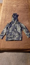 Xersion boys hooded, zip up, Quick Dri Jacket, gray/multi, size small 4 