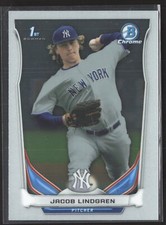 2014 Bowman Draft #CDP53 Jacob Lindgren Chrome New York Yankees