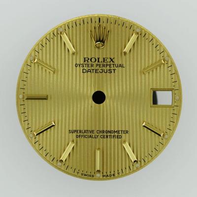 PARA サイズ40 Genuine Rolex Midsize Datejust 6827 68278 Champagne Tapestry Stick