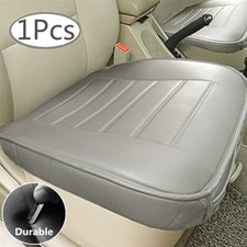 Car Seat Cover Driver Front Cushion Breathable PU Leather Non-slip W/Storage Bag