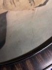 Antique Tiger Wood Oval FRAME W/ Flat Glass Picture Portrait Man Victorian HTF — photo 4