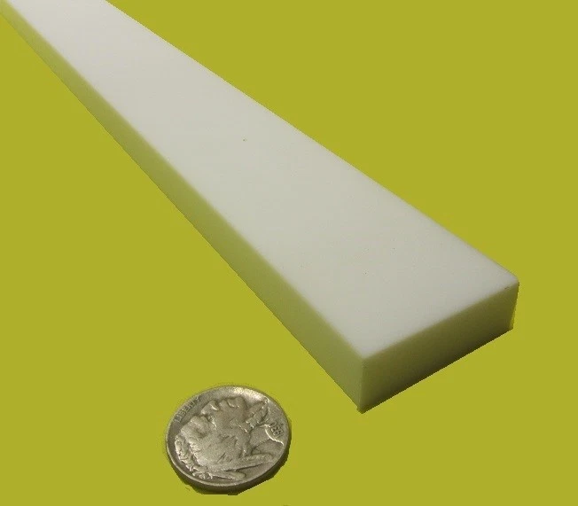 Teflon PTFE Virgin Bar 1/2" - .500" Thick x 1.50" Wide x 48" Long White - Image 2 of 4