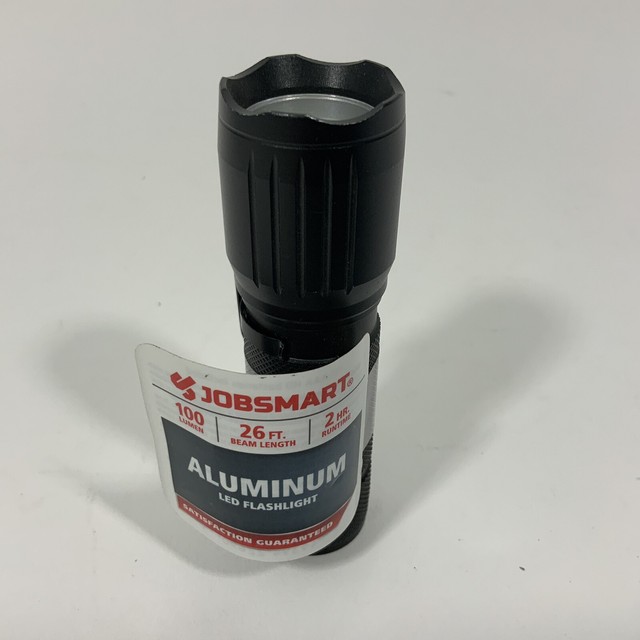 Jobsmart LED Flashlight Aluminum Case 100 Lumens 26ft Beam Length 2