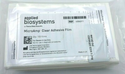 APPLIED BIOSYSTEMS MICROAMP CLEAR ADHESIVE FILM, PN 4306311  (100/pk)