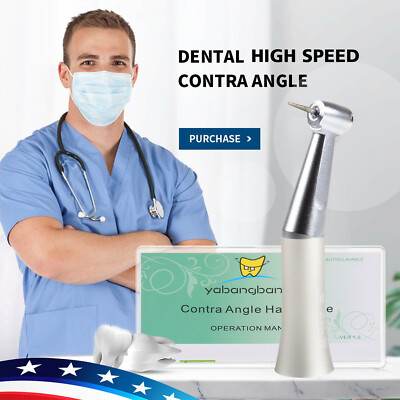 Slow Low Speed FG 1.6mm Burs Contra Angle Handpiece Push Type Dental