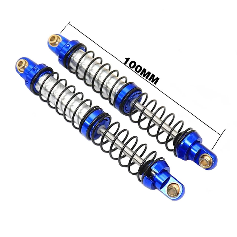 Adjustable 100mm Metal Shock Absorber Damper 2pcs for 1/10 SCX10 90046 D90 TRX4 - Image 4 of 4