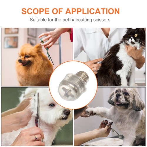 10 tijeras para cortar el pelo para mascotas parachoques tijeras de aseo para perros silenciador ruido - Imagen 11 de 12