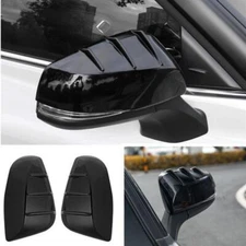 For Toyota Sienna 21-24 ABS Gloss Black Side Door Rearview Mirror Cover Trim 2P