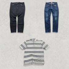 Tommy Hilfiger Mens 3 Piece Outfit Bundle Size L Jeans + Polo Shirts