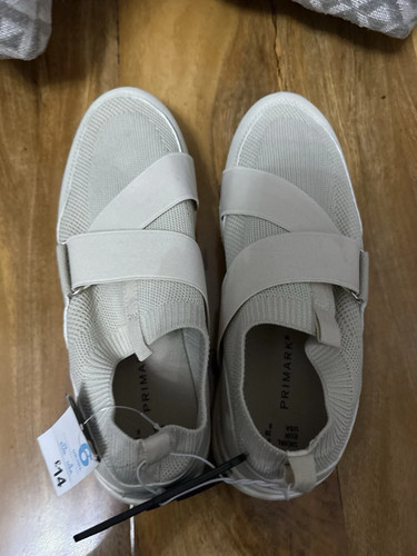 Primark Bezszklane trampki Damskie UK 6 Kremowe wsuwane Komfort Rekreacyjne buty do chodzenia - Zdjęcie 7 z 9