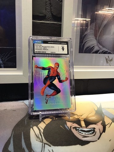 Fleer Ultra Midnight Sons Spider-Man Platinum Medallion M-41 CGC 9 POP 2