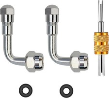 Tire Valve Extension Compatible For Dual Wheels Passeng Size 2 Pack 90 Degree Tire Valve Extension Compatible For Dual Wheels Passeng Size 2 Pack 90 Degree