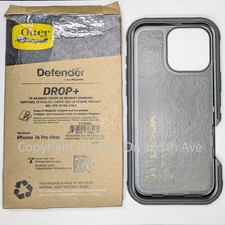OtterBox Defender Series Case iPhone 16 Pro Max Black Heavy Duty Rugged Cover