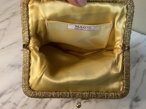 Vintage Magid Needlepoint Purse Handmade in Italy New - Picture 5 of 6