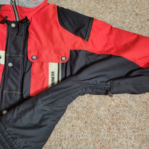 Vtg 90s Mens OBERMEYER AIRTIME 1 THERMOLITE Ski Jacket Red/Black Size XXL - Picture 5 of 12