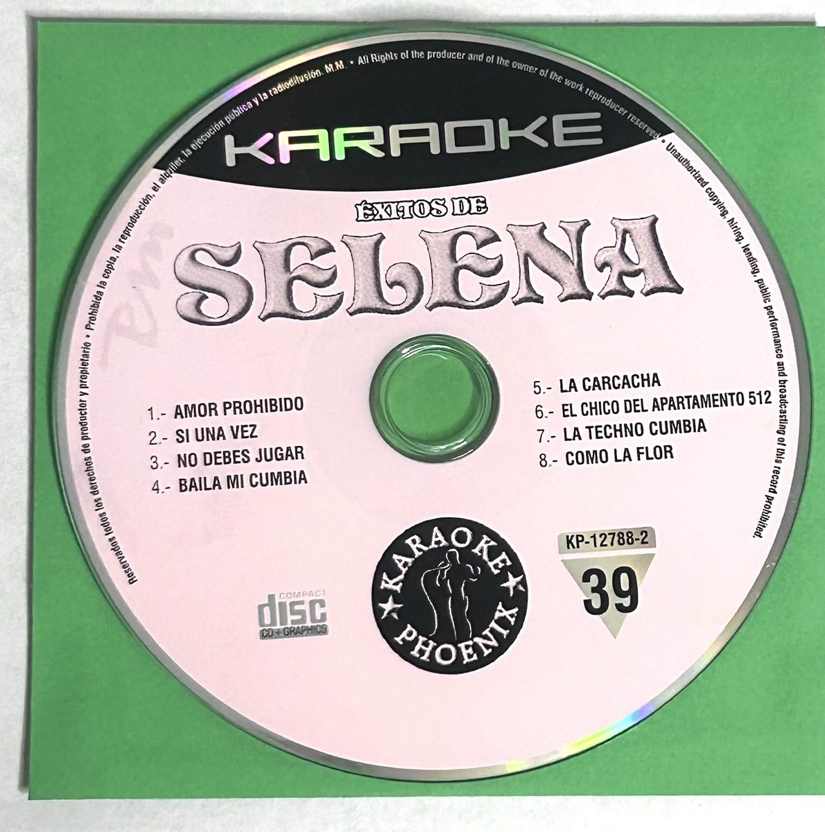 CD Karaoke: Exitos De Selena(品)