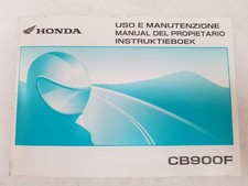HONDA CB900F Motorcycle Handbook 2001 ITALIAN,SPANISH,DUTCH TEXT #37MCZ800