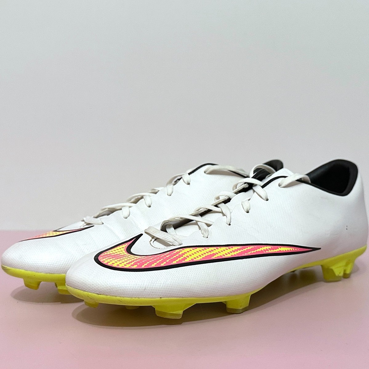 NIKE Mercurial Victory V 5 FG White Soccer Cleats Football Boots