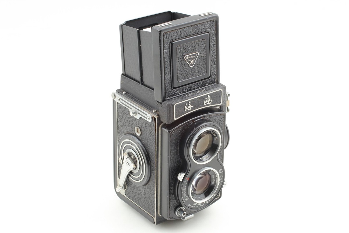 Near MINT- w/Case] Seagull 4A103 Haiou 75mm f/3.5 TLR Medium