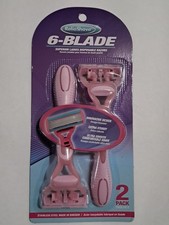 ReliaShave 6-Blade Superior Ladies Disposable Razors- Stainless Steel