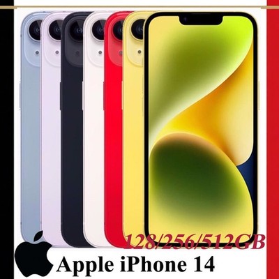 neu ungeöffnet Apple iPhone 14 (5G) 128/256/512GB Smartphone Handys iOS Dual SIM