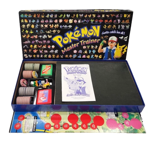 Pokemon Master Trainer Board Game Vintage Hasbro 100% Complete 1999 Rare Kanto