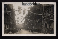 Bradford - Market Street Decorations,  Coronation 1911 - real photographic p/cd