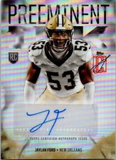 2024 Topps Signature Class #PI-JF Jaylan Ford Preeminent Ink Autographs