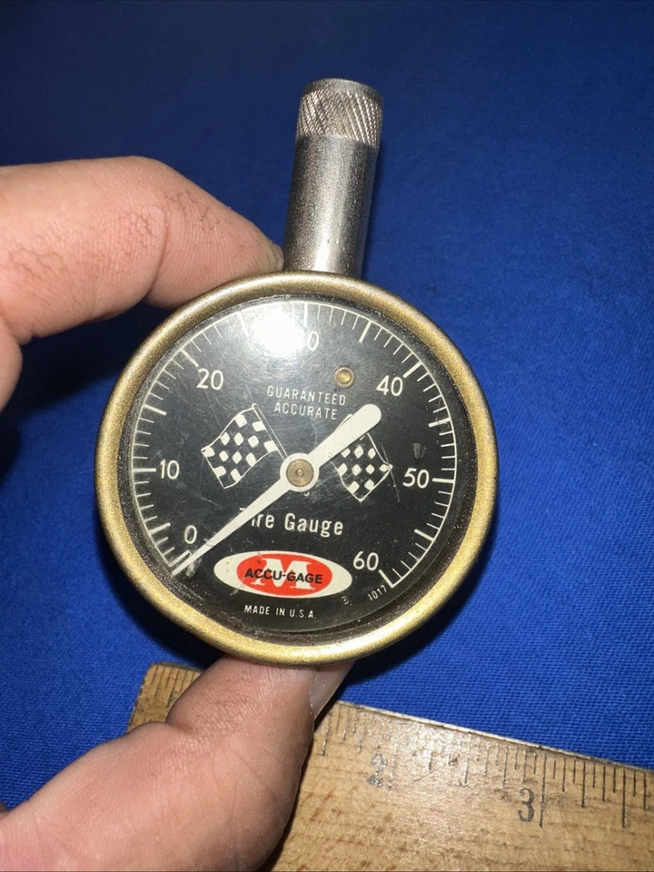 Vintage Tire Gauge - Accu-Gauge - Made in U.S.A. High Quality! - Image 3 of 4