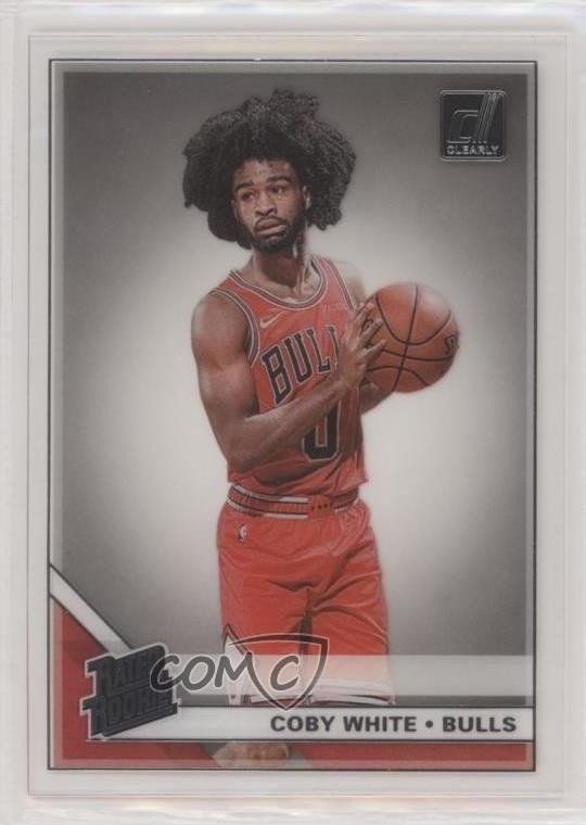 2019-20 Panini Clearly Donruss Rated Rookie Coby White #56 08z4