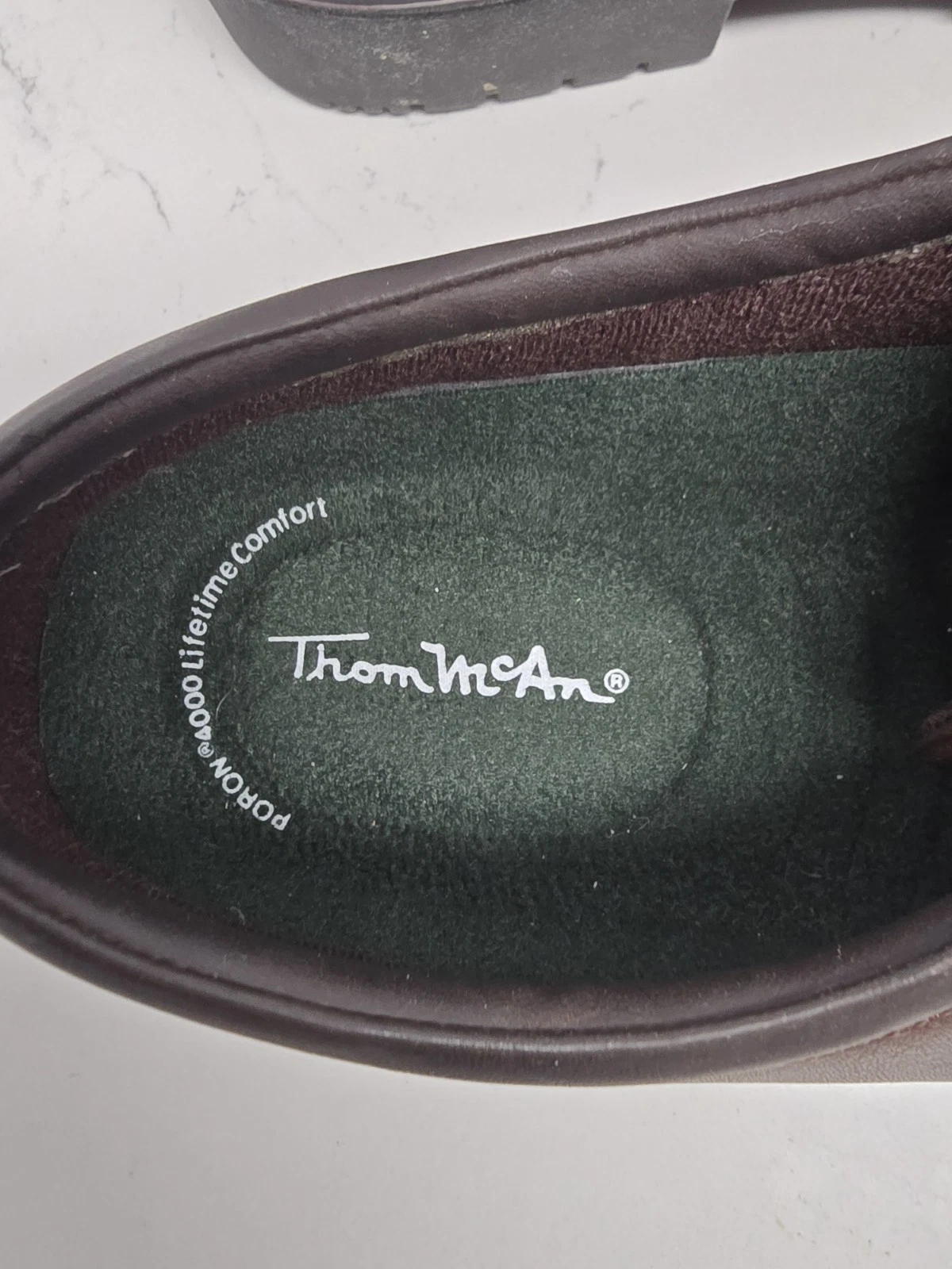 THOM BROWNE Thom McAn scarpe eleganti stringate in pelle marrone da uomo taglia 9 5