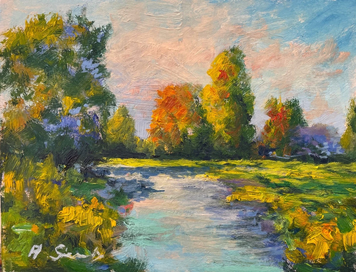 油画印象派风景艺术绘画| eBay