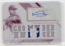 Marcus Stroman 2016 Topps Triple Threads Auto Jersey Patch Printing Plate 1/1