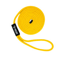 Mad Dog Products Dock Line 3/8” x 10’ Yellow Solid Braid Rope -Made in USA