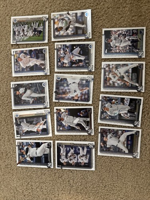 #ad 2025 Topps SERIES 1 NEW YORK YANKEES TEAM SET BEN RICE RC JUDGE QTY 14 Cards $5.49