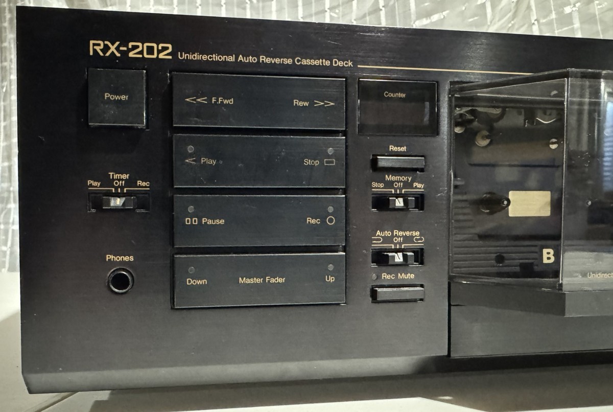 Vintage Nakamichi RX-202 Home Stereo Cassette Deck Unidirectional